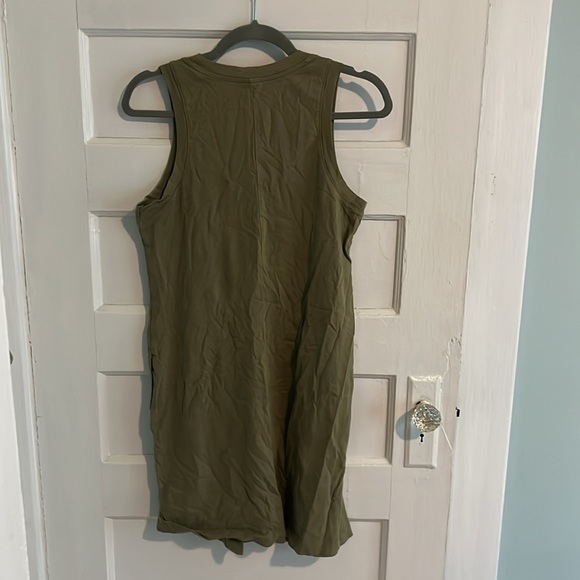 Old Navy Army Green Swing Dress - Picture 2 of 2